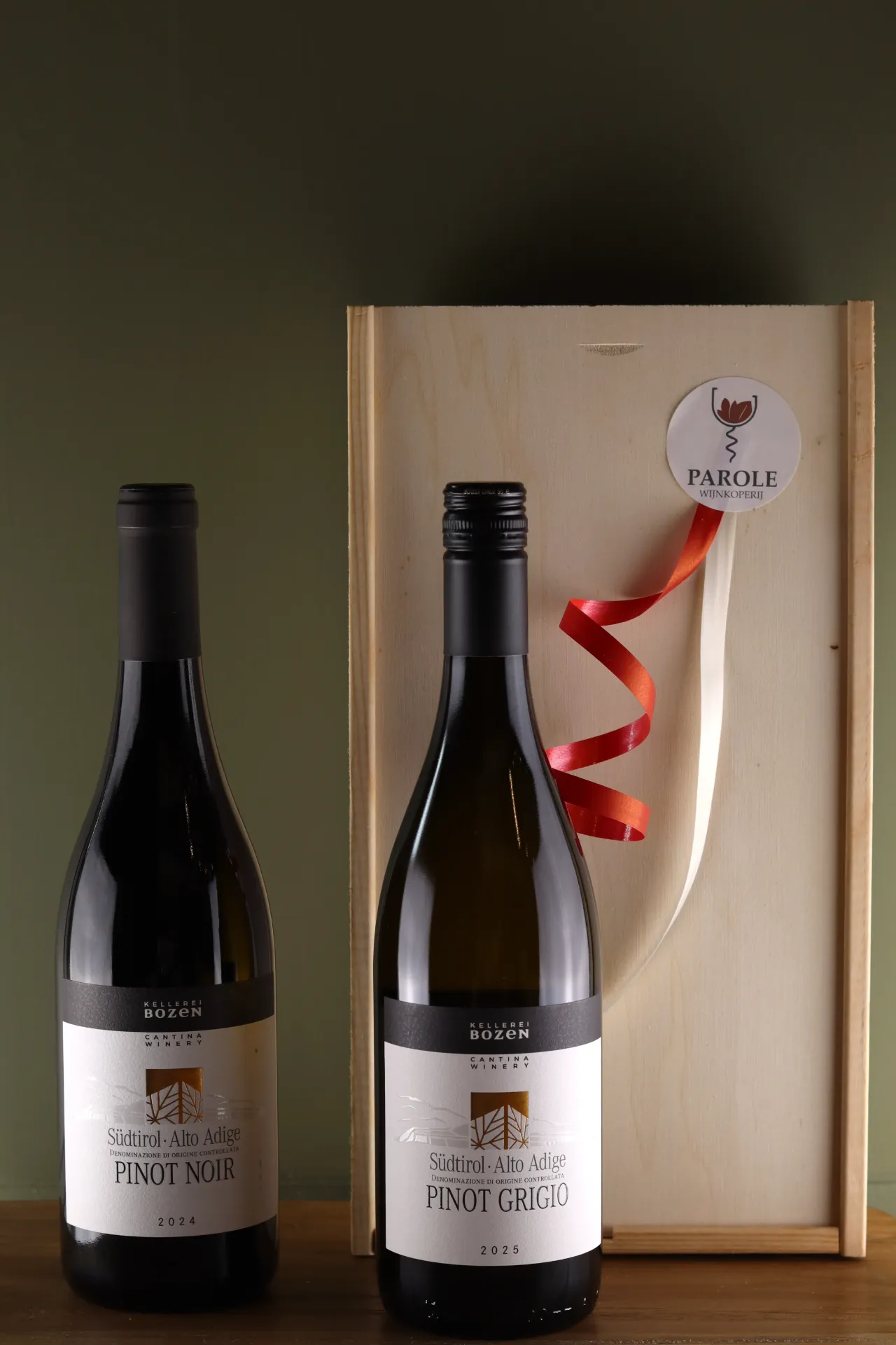 [WINE0008] Alto Adige in luxe houten kist