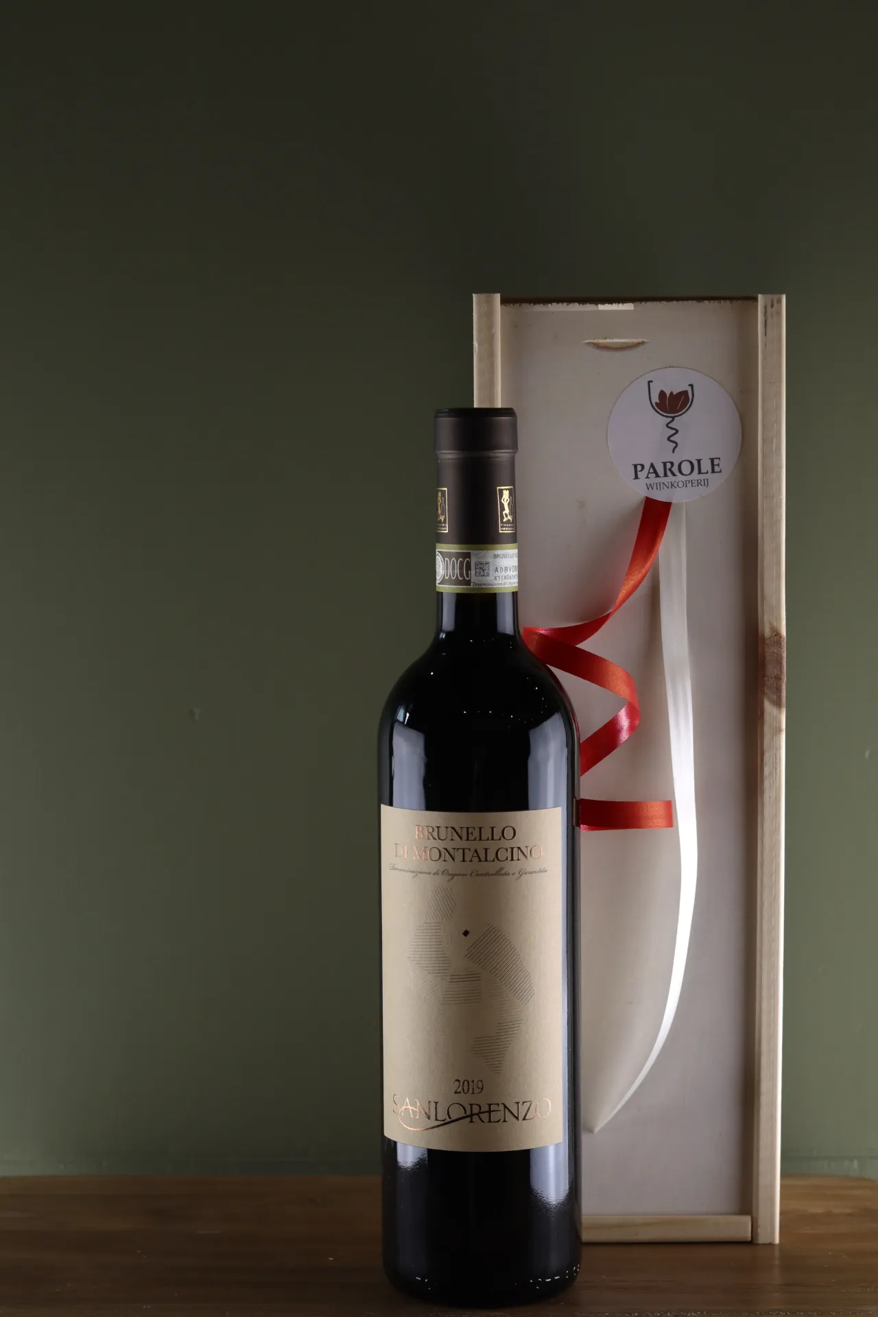 Brunello in luxe houten kist