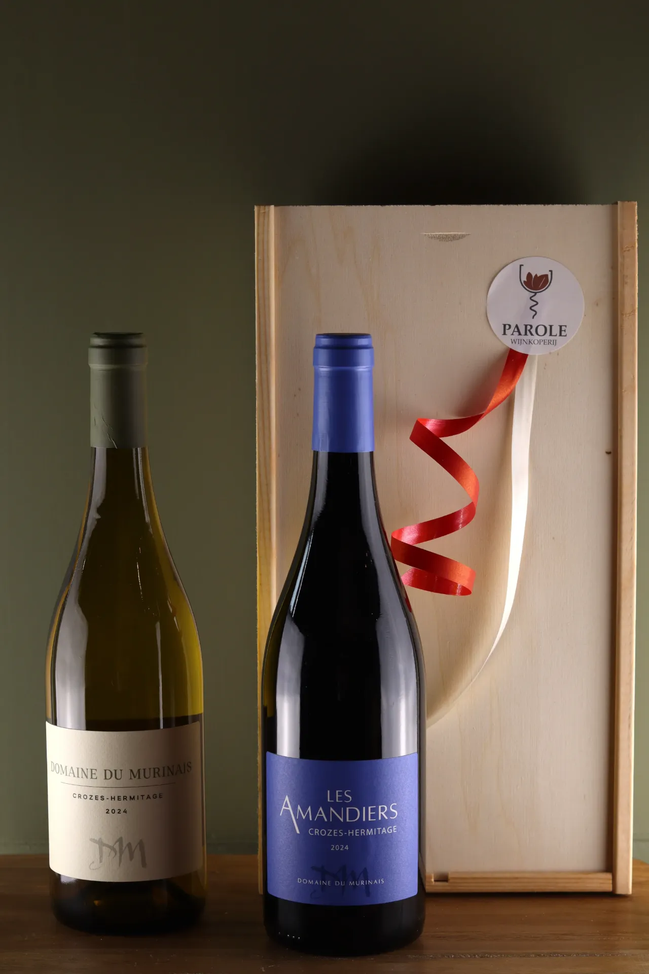 [WINE0055] Best of Rhône: Crozes-Hermitage in luxe houten kist