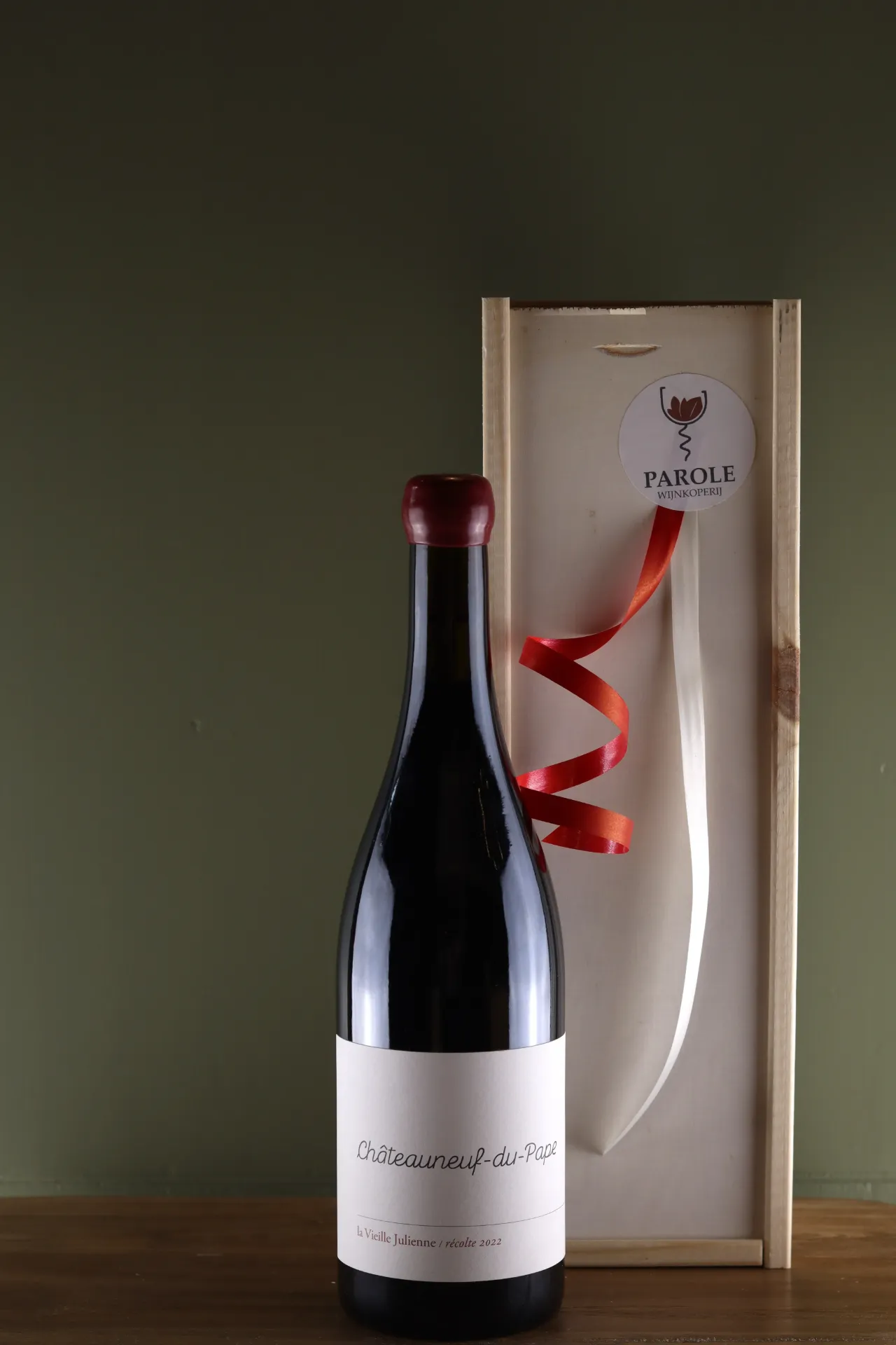 [WINE0099] Châteauneuf-du-Pape in luxe houten kist