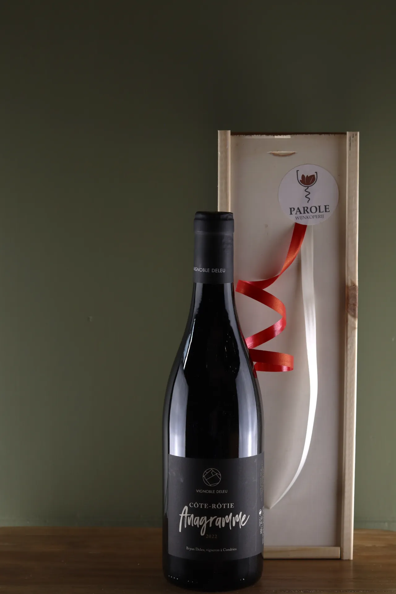 [WINE0115] Côte-Rotie in luxe houten kist